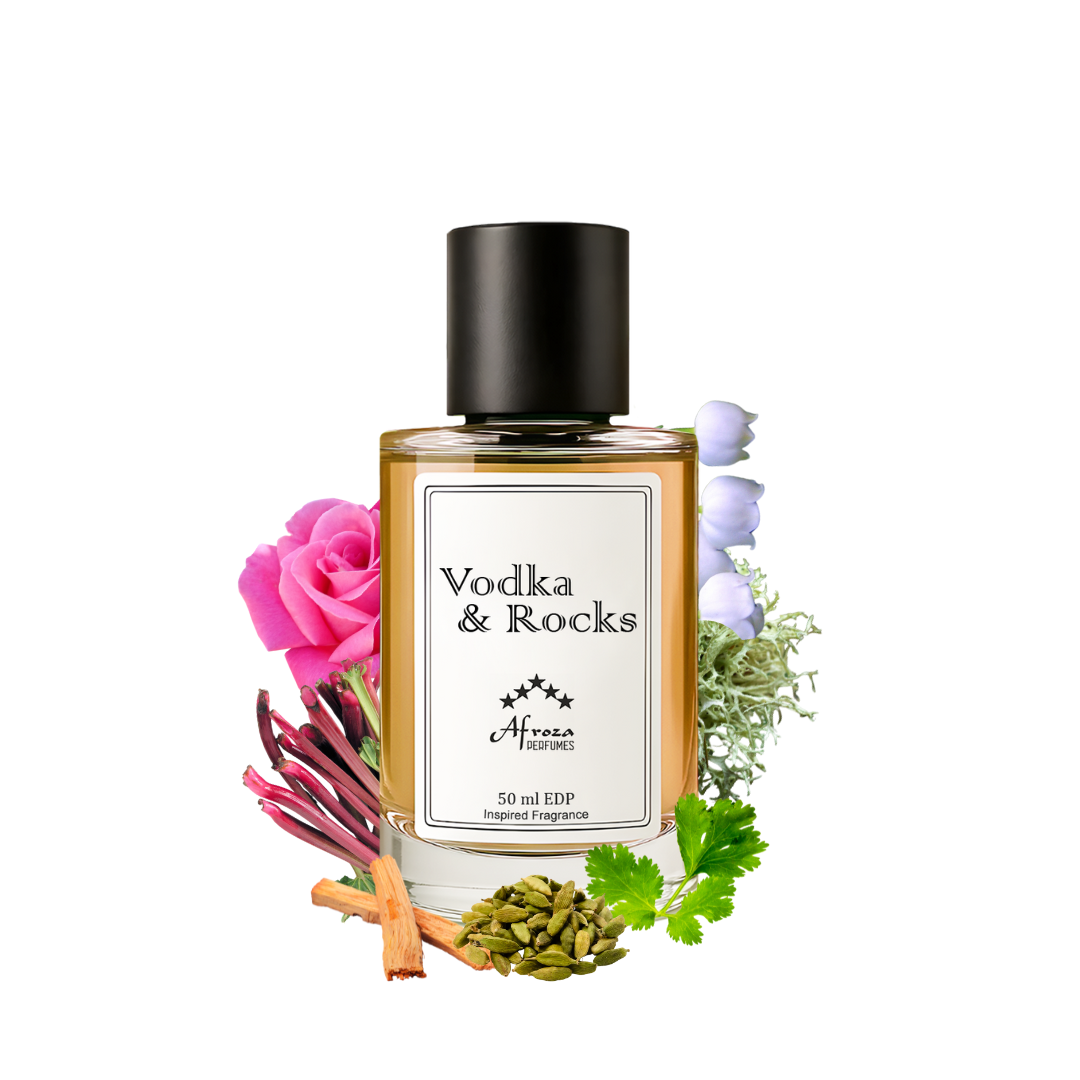 Vodka and Rocks Perfume for Men | Fresh Spicy Woody Citrusy Fragrance | 50ml Unisex Eau de Parfum Spray | Luxury Gift for Him