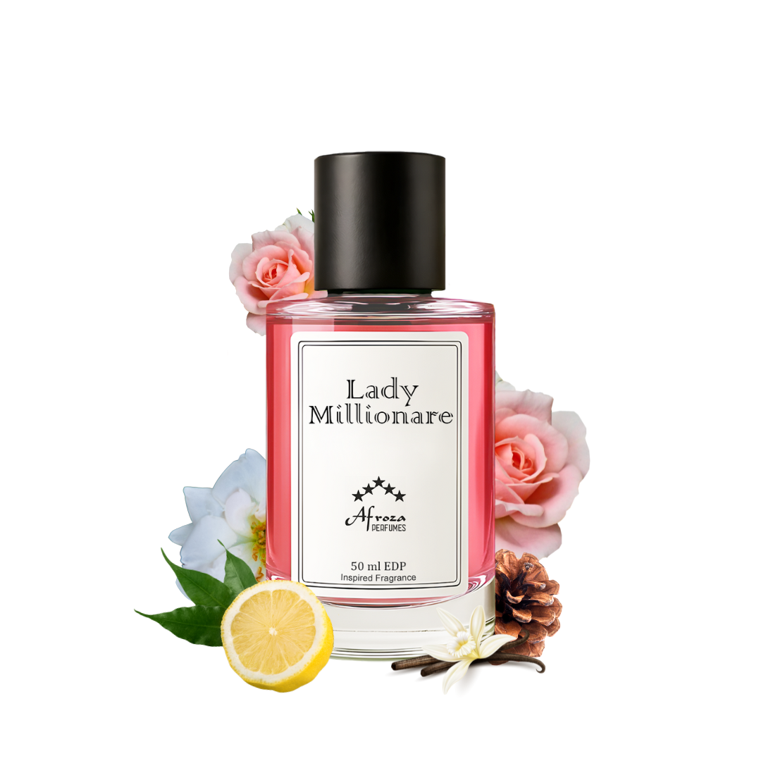 Lady Millionaire Perfume For Women | Sweet Fruity Floral Amber Musk Fragrance | 50ml Eau De Parfum Spray | Luxury Gift For Her