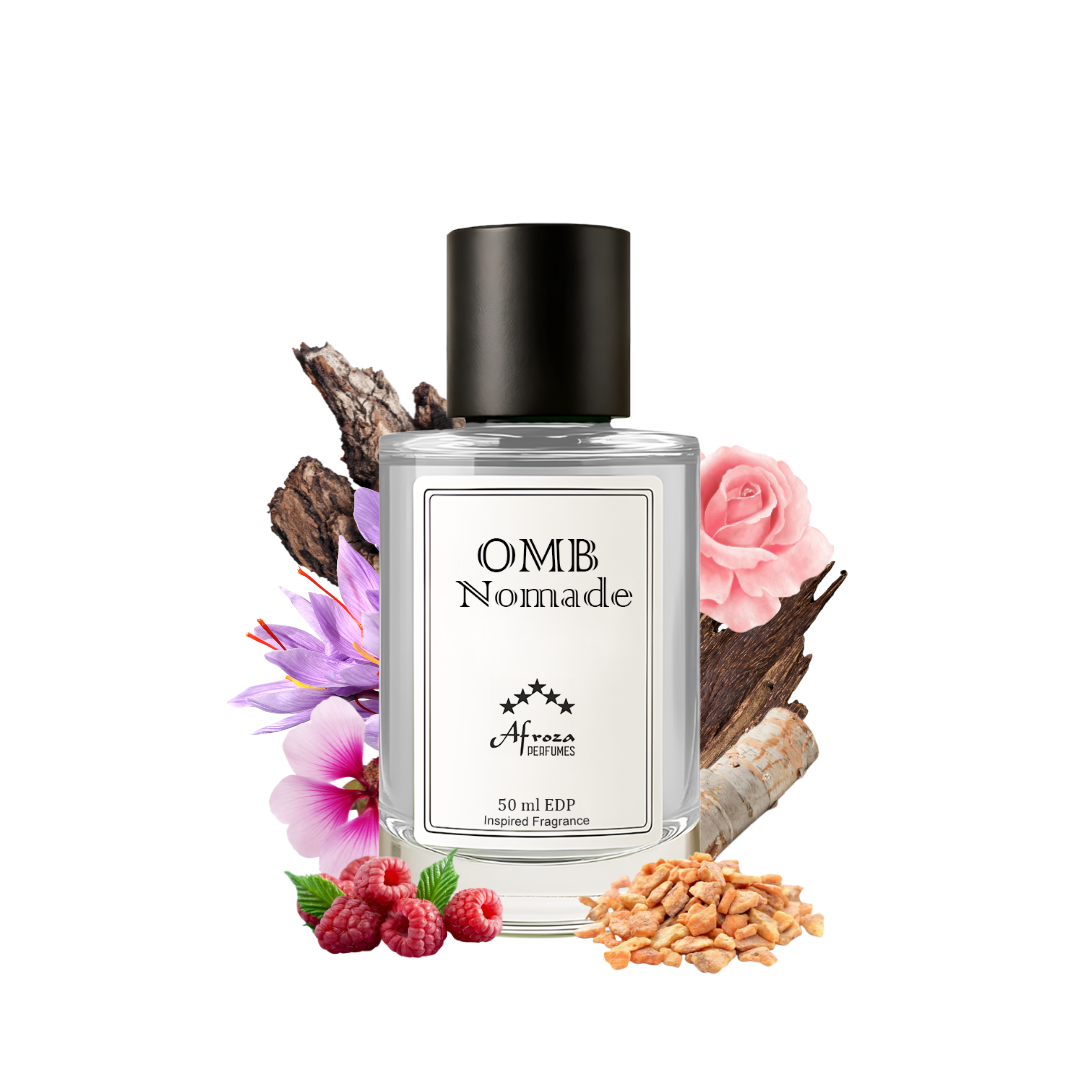OMB Nomade Perfume for Men | Smoky Woody Spicy Amber Oudh Fragrance | 50ml Unisex Eau de Parfum Spray | Luxury Gift for Him