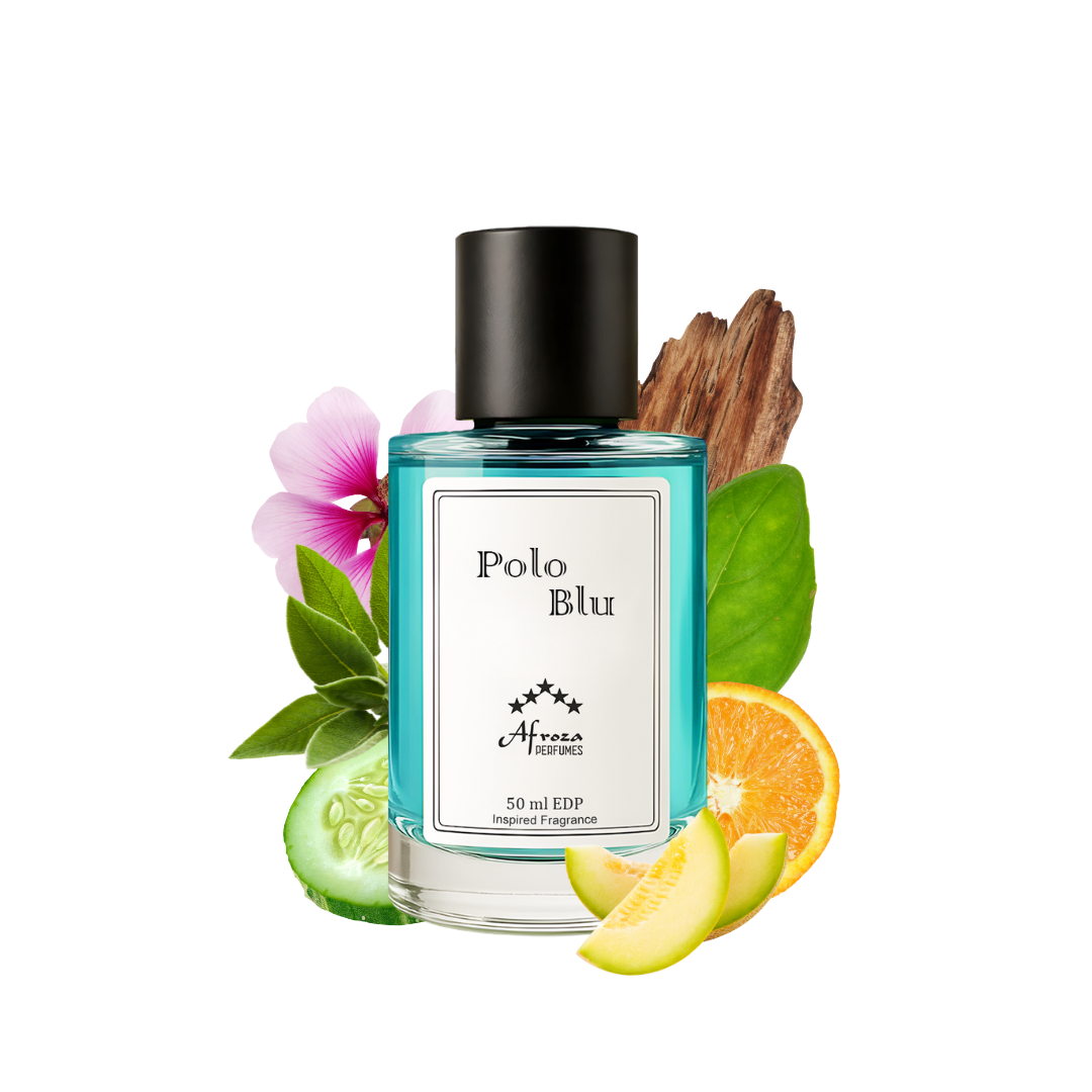 Polo Blu Perfume for Men | Fresh Aromatic Woody Citrus Fragrance | 50ml Unisex Eau de Parfum Spray | Luxury Gift for Him