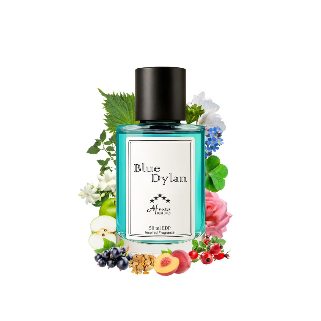 Blue Dylan Perfume for Men | Fresh Aquatic Citrus Woody Aromatic Fragrance | 50ml Unisex Eau de Parfum Spray | Luxury Gift for Him