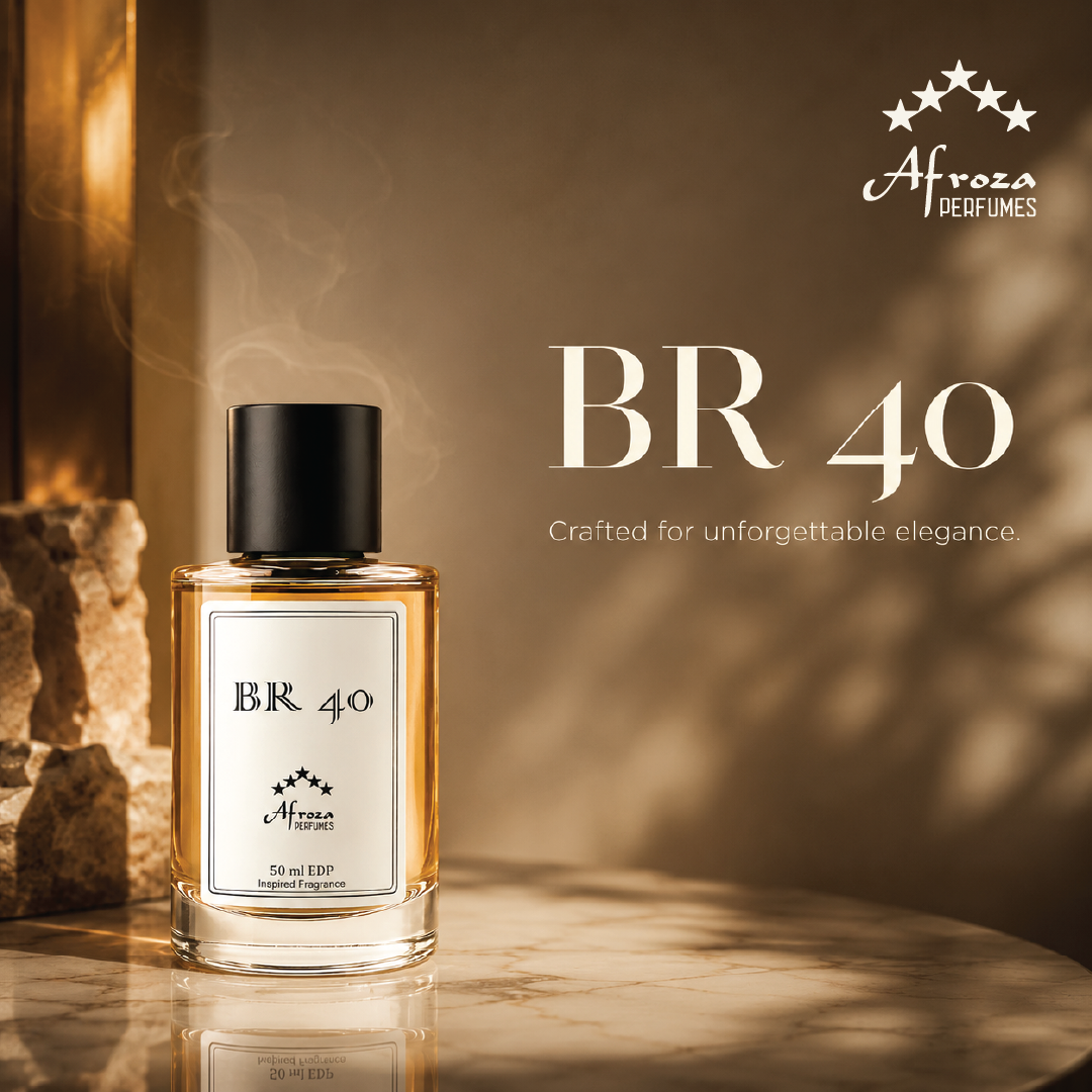 (Inspired by Baccarat Rouge 540) BR40 Perfume For Men & Women | Bold Woody Oriental Amber Oud Fragrance |  8 ml Unisex Eau De Parfum Spray | Luxury Gift For Him & Her