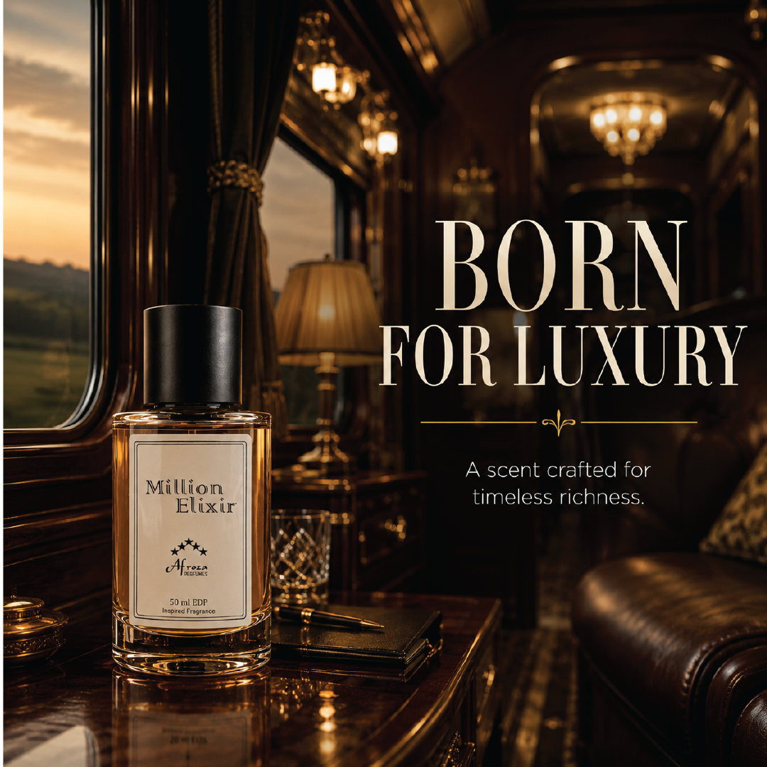 (Inspired by One million Elixir) Million Elixir Perfume for Men | Floral Fruity Amber Woody Fragrance | 50ml Unisex Eau de Parfum Spray | Luxury Gift for Him