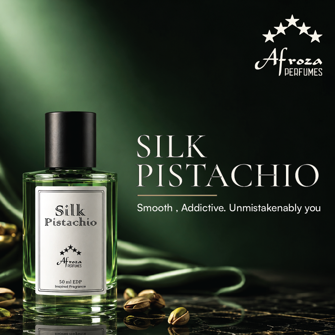 (Inspired By Pistachio Gelato) Silk Pistachio Perfume For Women | Creamy Gourmand Pistachio Vanilla Musk Fragrance | 50ml Apparel Perfume | Luxury Gift For Her