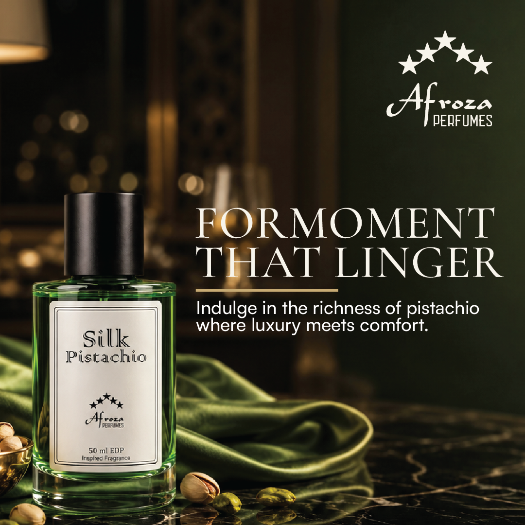 (Inspired By Pistachio Gelato) Silk Pistachio Perfume For Women | Creamy Gourmand Pistachio Vanilla Musk Fragrance | 50ml Apparel Perfume | Luxury Gift For Her