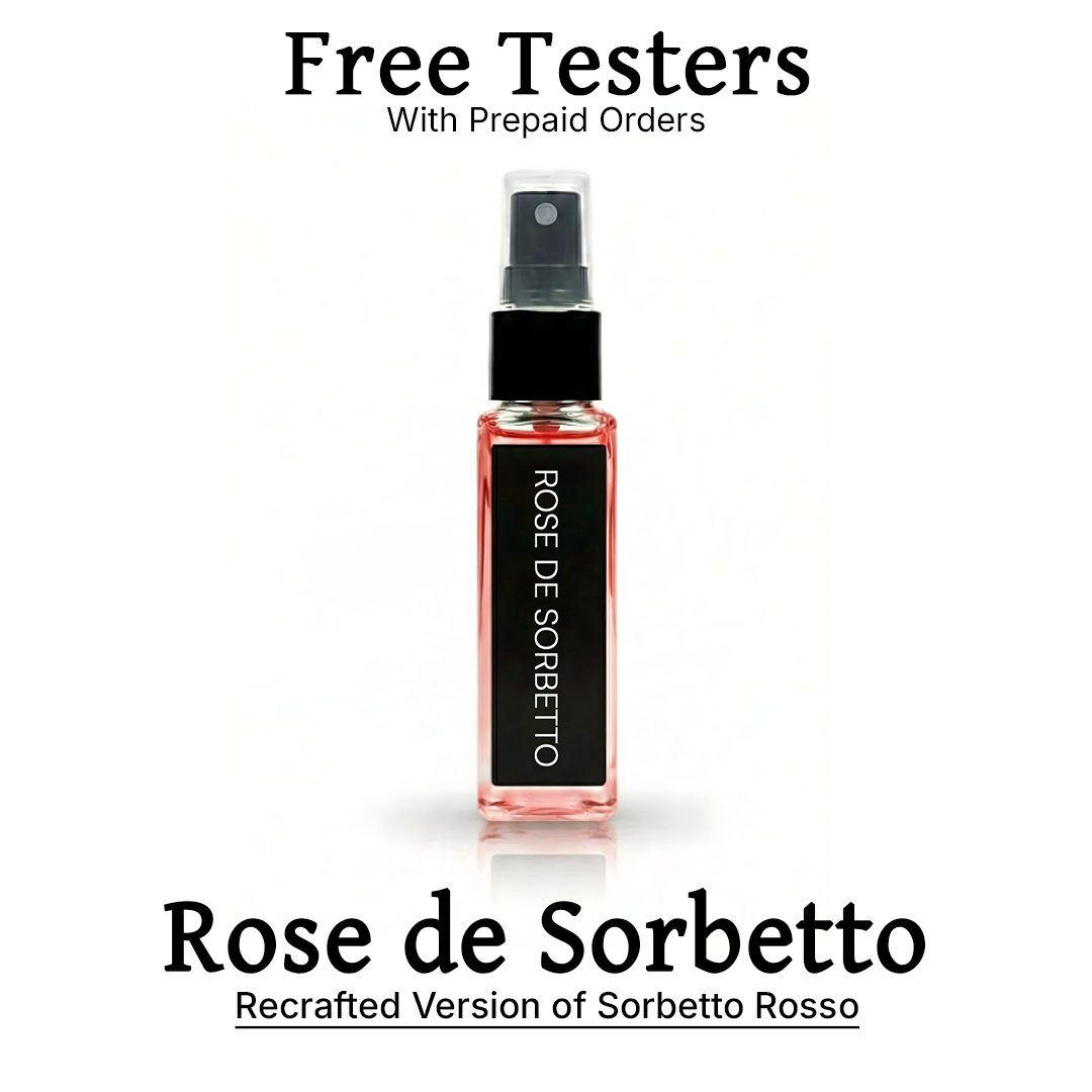 (Inspired by Sorbetto Rosso) Rose de Serbetto Perfume for Men | Floral Fruity Musky Powdery Fragrance | 50ml Unisex Eau de Parfum Spray | Luxury Gift for Him